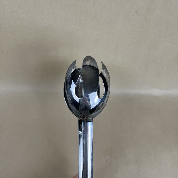 Not for sale Vintage Napier silver plated Salad Serving Spoon Fork‎ Tongs 11” - Picture 4 of 8
